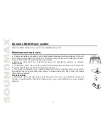 Предварительный просмотр 8 страницы SoundMax SM-2403 Instruction Manual