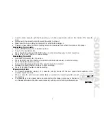 Предварительный просмотр 5 страницы SoundMax SM-2404 Instruction Manual