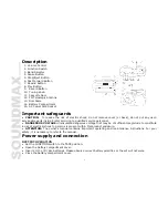 Preview for 2 page of SoundMax SM-3111 Instruction Manual