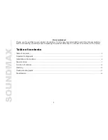 Предварительный просмотр 2 страницы SoundMax SM-CCR3030 Instruction Manual