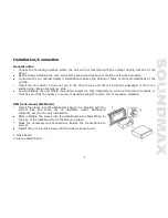 Предварительный просмотр 5 страницы SoundMax SM-CCR3045 Instruction Manual