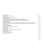 Предварительный просмотр 9 страницы SoundMax SM-CDM1035 Instruction Manual