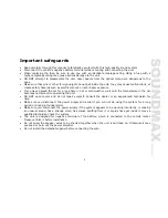 Предварительный просмотр 3 страницы SoundMax SM-CDM1036 Instruction Manual