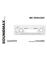 Предварительный просмотр 1 страницы SoundMax SM-CDM1039 Instruction Manual