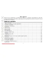 Preview for 2 page of SoundMax SM-CDM1050 Instruction Manual