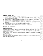 Предварительный просмотр 21 страницы SoundMax SM-CDM1053 Instruction Manual