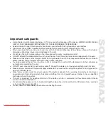 Preview for 3 page of SoundMax SM-CMD2023 Instruction Manual
