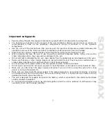 Предварительный просмотр 3 страницы SoundMax SM-CMD2039 Instruction Manual