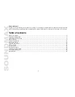 Preview for 2 page of SoundMax SM-CMD3000 Instruction Manual