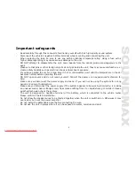 Предварительный просмотр 3 страницы SoundMax SM-CMD3003 Instruction Manual