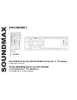 Предварительный просмотр 1 страницы SoundMax SM-CMD3007 Instruction Manual