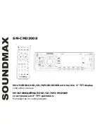 Предварительный просмотр 1 страницы SoundMax SM-CMD3008 Instruction Manual