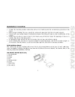 Предварительный просмотр 5 страницы SoundMax SM-CMD3008 Instruction Manual