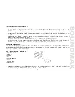 Preview for 5 page of SoundMax SM-CMD3016 Instruction Manual
