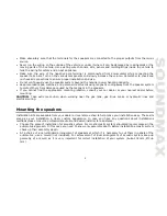 Preview for 3 page of SoundMax SM-CSM403 Instruction Manual