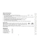 Предварительный просмотр 21 страницы SoundMax SM-DVD5112 Instruction Manual