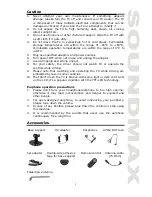 Предварительный просмотр 3 страницы SoundMax SM-LCD711 Instruction Manual