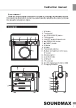 Preview for 3 page of SoundMax SM-RD2122UB Instruction Manual