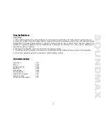 Предварительный просмотр 5 страницы SoundMax SM-SA1004 Onstruction Manual