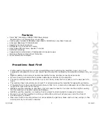 Предварительный просмотр 3 страницы SoundMax SM-SA602 Instruction Manual