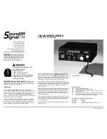 Soundoff Signal ETSA100E User Manual предпросмотр