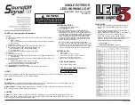 Предварительный просмотр 2 страницы Soundoff Signal LED3 MINI LIGHT EL3SN Series Assembly Instructions