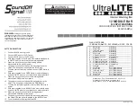 Предварительный просмотр 3 страницы Soundoff Signal UltraLITE EL3H12A20 Series Assembly Instructions