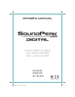 SoundPeak SP-6K DFR Owner'S Manual preview