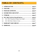 Preview for 3 page of soundsation CM-1000 User Manual