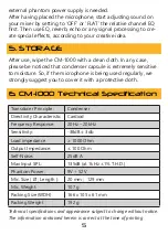 Preview for 5 page of soundsation CM-1000 User Manual