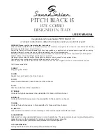 Preview for 1 page of soundsation PITCH BLACK 15 User Manual