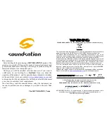 Preview for 2 page of soundsation Sestetto 1007 Slim User Manual