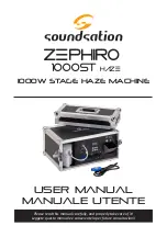 soundsation ZEPHIRO 1000ST HAZE User Manual preview