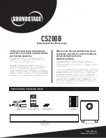 Soundstage CS200B Owner'S Manual preview