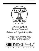 Preview for 1 page of Soundstream AirBass User Manual