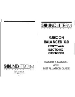 Soundstream Balanced X.0 User Manual preview