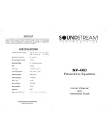 Preview for 1 page of Soundstream MP-4XO Owner'S Manual And Installation Manual