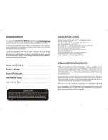 Preview for 2 page of Soundstream MP-4XO Owner'S Manual And Installation Manual