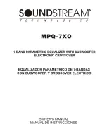 Предварительный просмотр 1 страницы Soundstream MPQ-7XO User Manual