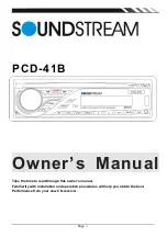 Soundstream PCD-41B Owner'S Manual предпросмотр