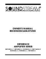 Soundstream REF1600.2 Owner'S Manual preview