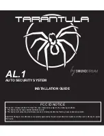 Soundstream Tarantula AL.1 Installation Manual preview