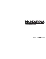 Soundstream Tarantula Amplifier Series Owner'S Manual preview