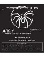 Preview for 1 page of Soundstream Tarantula ARS.2 Installation Manual