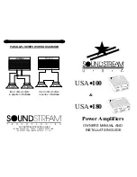 Preview for 1 page of Soundstream USA-100 Owner'S Manual And Installation Manual