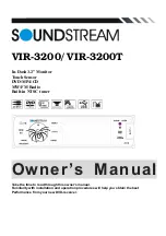 Soundstream VIR-3200 Owner'S Manual preview