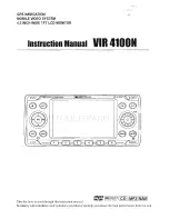 Soundstream VIR 4100N Instruction Manual preview