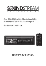 Предварительный просмотр 1 страницы Soundstream VM-21B User Manual