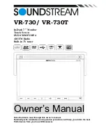 Soundstream VR-730 Owner'S Manual preview