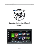 Soundstream VRCP-65 Operation & Instruction Manual preview